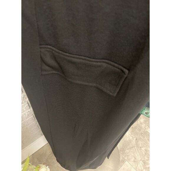 Pink Clove Women Black Long Open Front Crepe Cardigan / Vest Size S NWT - Picture 5 of 8